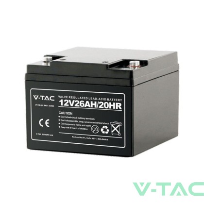 V-TAC - 26Ah 12V Акумулаторна Батерия M5