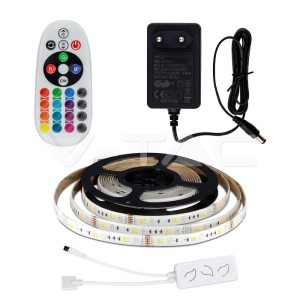 LED Лента - 28W 5050/54 RGB+3in1 IP65 СЕТ SMART 