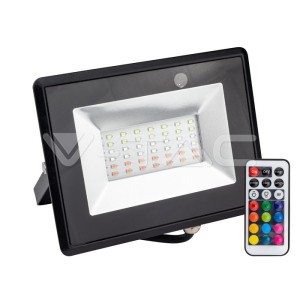 30W LED Прожектор RGB Дистанционно 