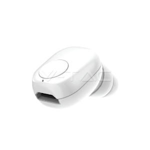 Bluetooth Слушалка 55mAh Бяла