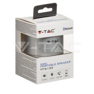 Bluetooth Колона Метална + TF Слот - 400mah Сребро 