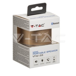 Bluetooth Колона Метална + TF Слот - 400mah Златно 