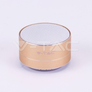 Bluetooth Колона Метална + TF Слот - 400mah Златно 