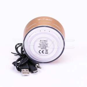 Bluetooth Колона Метална + TF Слот - 400mah Златно 