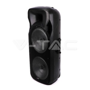 150W Колона С 1 Безжичен + 1 Жичен Микрофон RF Контрол  2*15inch 
