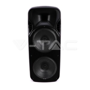 150W Колона С 1 Безжичен + 1 Жичен Микрофон RF Контрол  2*15inch 