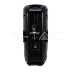 150W Колона С 1 Безжичен + 1 Жичен Микрофон RF Контрол  2*15inch 