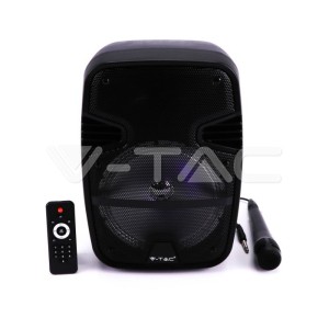 15W Колона С Микрофон RF Контрол 8 inch RGB 