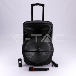 50W Колона С 1 Безжичен + 1 Жичен Микрофон RF Контрол 15inch 