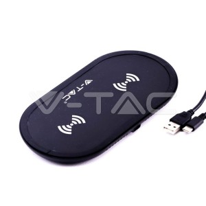 Безжична Зареждаща Подложка 5W+5W Черна 