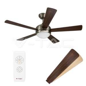 15W LED Тяло/Вентилатор Таван Дистанционно  3 в 1 5 Перки 60W AC Мотор