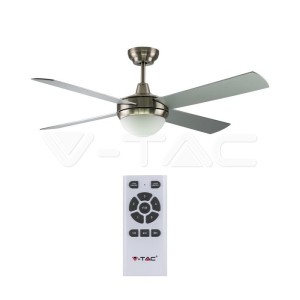 2*Е27 LED Тяло/Вентилатор Таван Дистанционно 4 Перки 60W DC Мотор