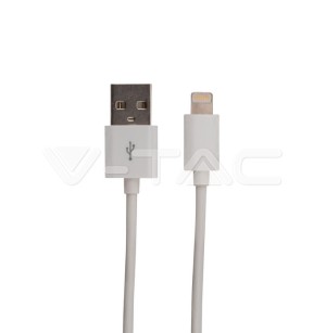Iphone Кабел Бял MFI Лиценз 1.5М