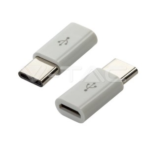 Преходник Micro USB Към Type C Черен 