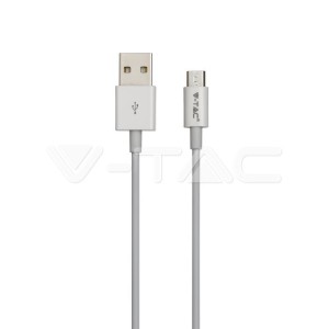 1 M Micro USB Кабел Бял - Silver Серия 