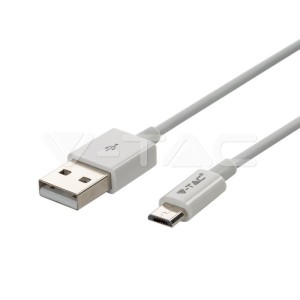 1 M Micro USB Кабел Бял - Silver Серия 