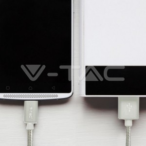 1 M Type C USB Кабел Сребрист - Platinum Серия