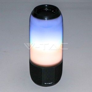 2*3W LED Лампа Колона USB + TF Слот Черна   