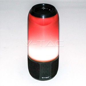 2*3W LED Лампа Колона USB + TF Слот Черна   