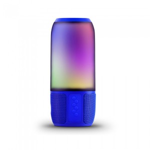 2*3W LED Лампа Колона USB + TF Слот Синя 