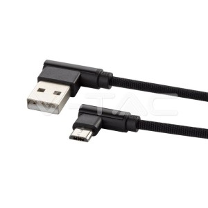 1 M Micro USB Кабел Черен - Diamond Серия 