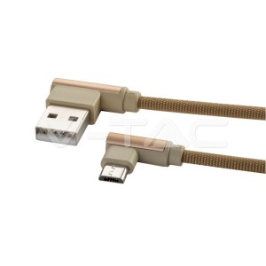 1 M Micro USB Кабел Злато - Diamond Серия 