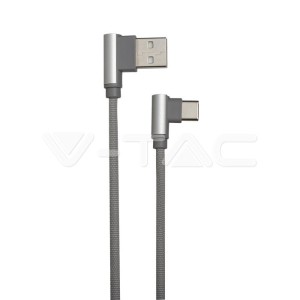 1 M Type C USB Кабел Сив - Diamond Серия 