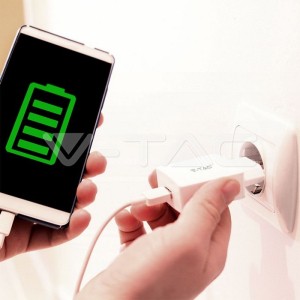 Сет За Бързо Зареждане Micro USB Бял 