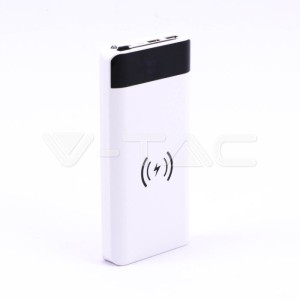 Външна Батерия 20K Mah Безжично Зареждане Бяла  