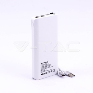 Външна Батерия 20K Mah Безжично Зареждане Бяла  
