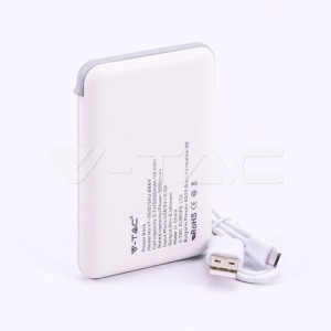 Външна Батерия 5K Mah Дисплей Бяла 