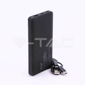 Външна Батерия 10K Mah Дисплей USB Type C Черна 