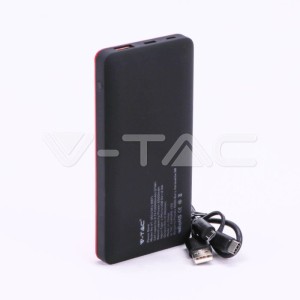 Външна Батерия 10K Mah Дисплей USB Type C Червена 