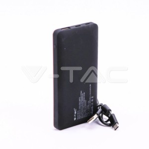 Външна Батерия 10K Mah Дисплей USB Type C Розова 