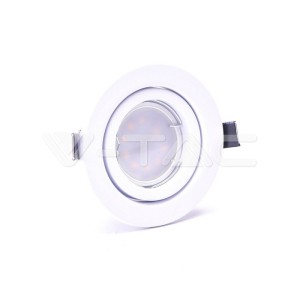 LED Крушка - 5W GU10 С Фасунга Бяло Тяло 3000К 3бр/сет 