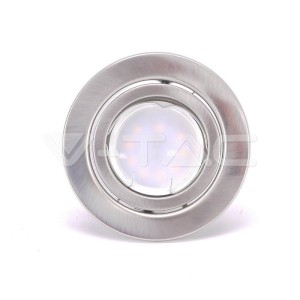 LED Крушка - 5W GU10 С Фасунга Сатен Никел 3000К 3бр/сет 