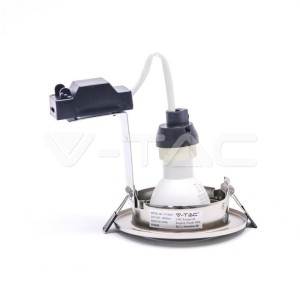 LED Крушка - 5W GU10 С Фасунга Сатен Никел 3000К 3бр/сет 
