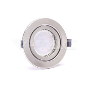 LED Крушка - 5W GU10 С Фасунга Сатен Никел 6400К 3бр/сет 