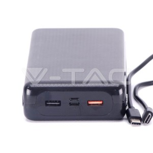 Външна Батерия Джъмбо 30К Mah 2хUSB Черна 