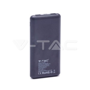Външна Батерия Безжично Зареждане USB C+B 10К Mah Черна 