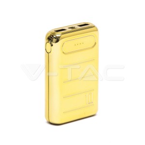 Външна Батерия Златна USB C+B 10K Mah Златна 