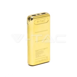 Външна Батерия Златна USB C+B 20K Mah Златна 