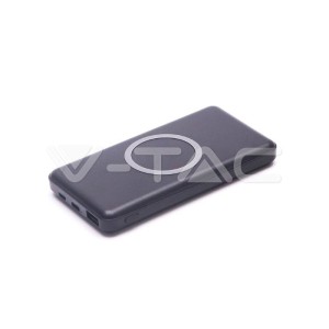 Външна Батерия 10К Mah Безжично Зареждане 1 USB + Type C Черна 