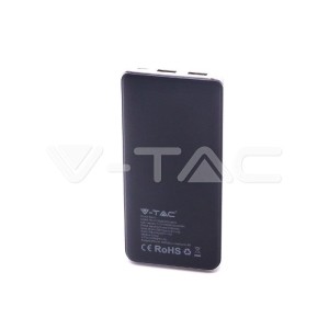 Външна Батерия 10К Mah С 2 USB + Дисплей Черна 