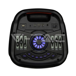40W Колона С 1 Жичен Микрофон RF Контрол  2*8inch 