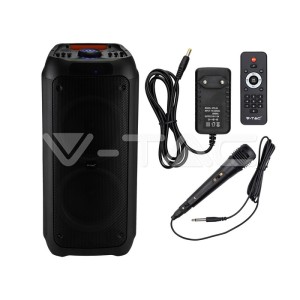 40W Колона С 1 Жичен Микрофон RF Контрол  2*8inch 