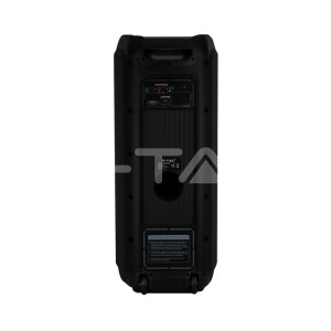 100W Колона С 1 Жичен Микрофон RF Контрол  2*10inch 