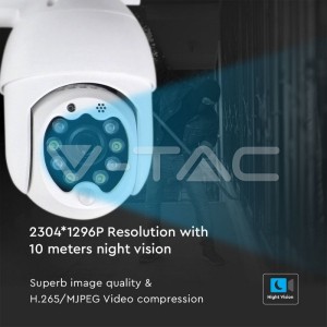 IP WIFI Куполна Камера P09-8 IP65 Въртяща 