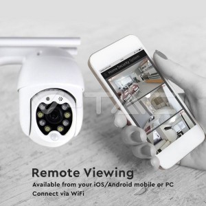 IP WIFI Куполна Камера P09-8 IP65 Въртяща 