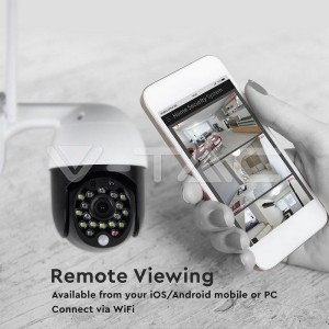 IP WIFI Куполна Камера P09-18 IP65 Въртяща 